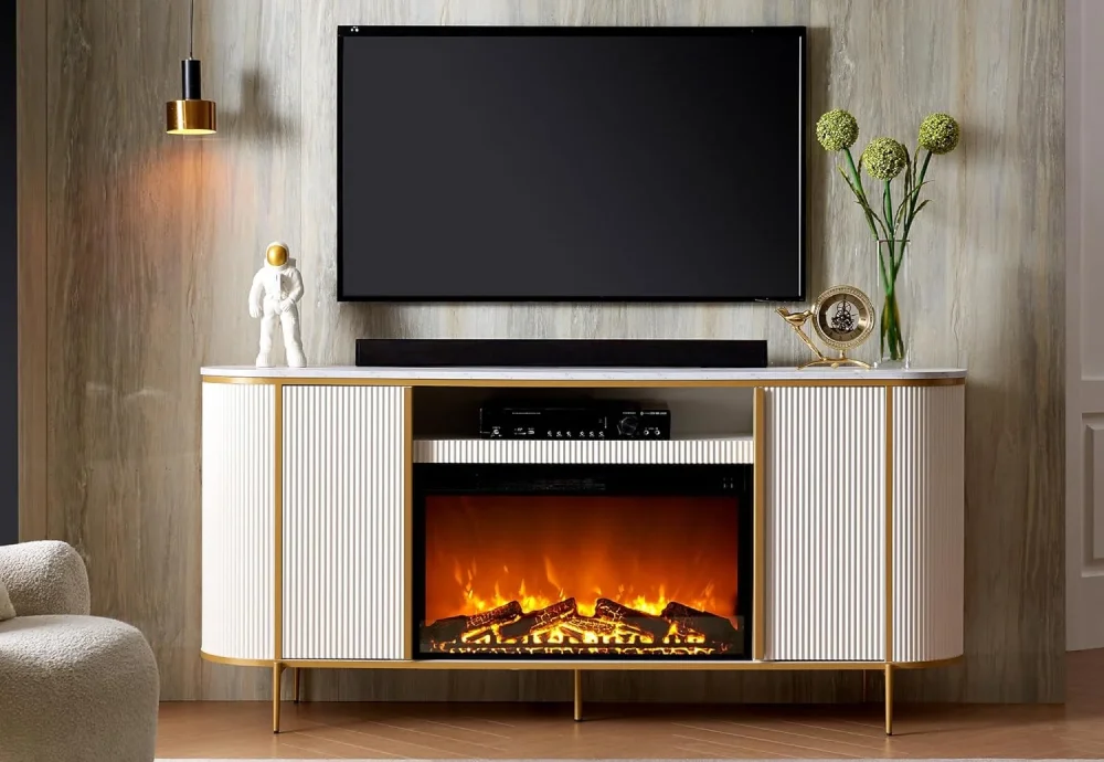 tv stands with electric fireplaces
